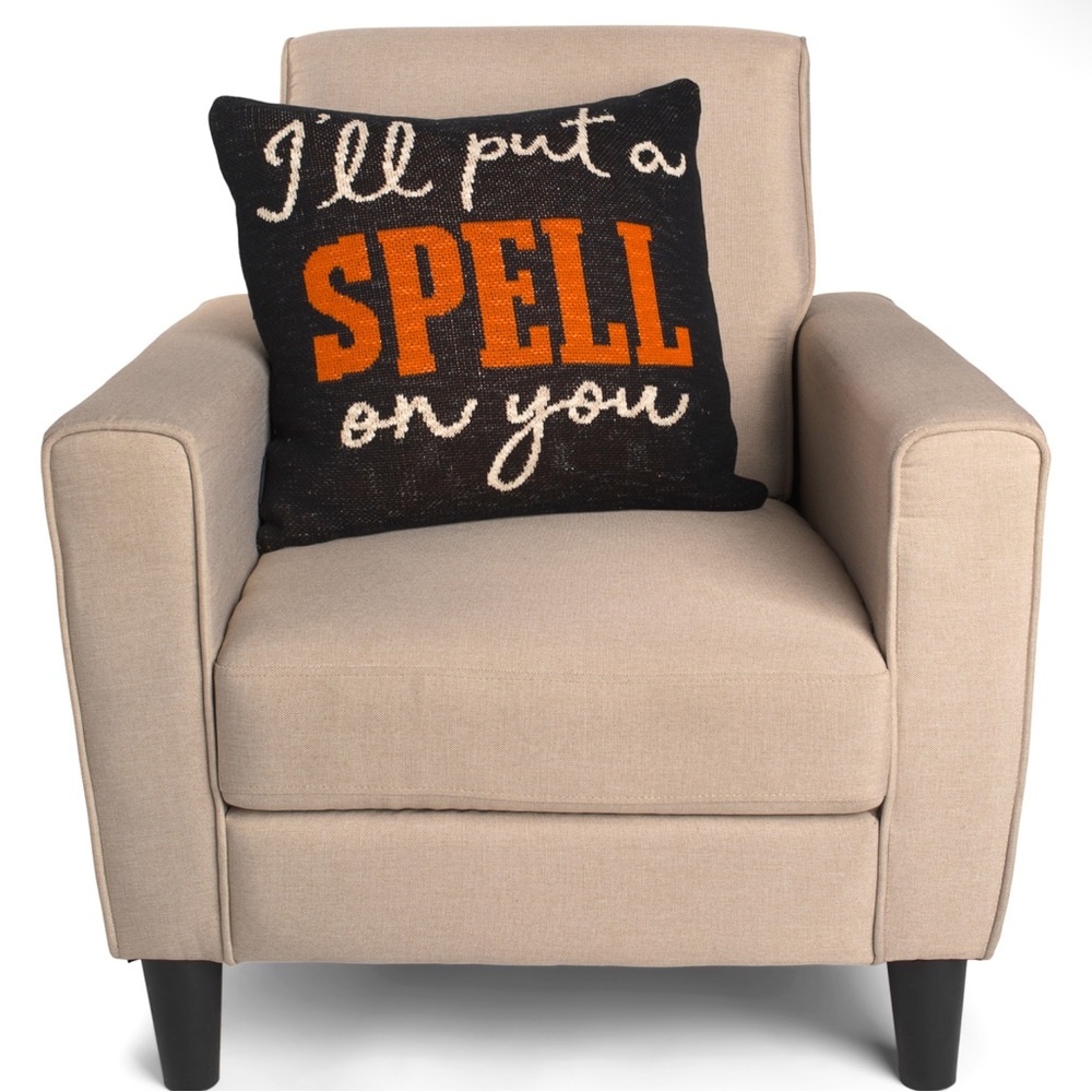 20x20 I’ll Put A Spell On You Knit Halloween Pillow
